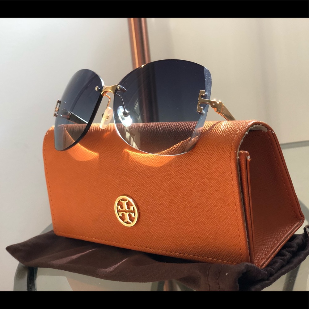 Tory Burch Rimless Butterfly 🦋 sunglasses